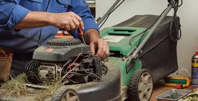 Rasenmäher-Reparatur
